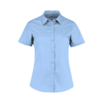 Women's Poplin Shirt Short Sleeve - Light Blue