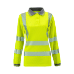 Supertouch Hi-Vis Yellow Women’s Jaya Birds Long Sleeve Eye Polo