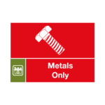 Metals Only Waste Sign