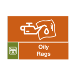 Oily Rags Waste Sign