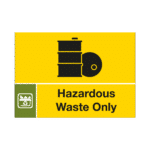 Hazardous Waste Only Waste Sign