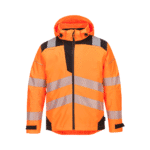 Portwest PW3 Hi-Vis Extreme Rain Jacket Orange/Black