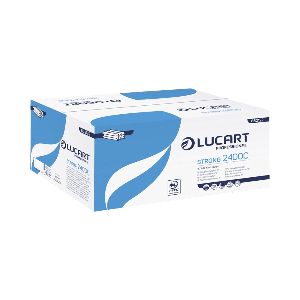 download Lucart - 2-Ply C Fold Hand Towel (Pk x2400) - Image 1