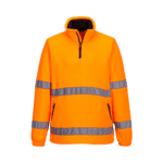 Portwest F302 Hi-Vis 1/2 Zip Fleece Orange