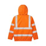 Pro Rail Tornado Hi-Vis Orange Breathable Bomber Jacket 4:4 - Image 2
